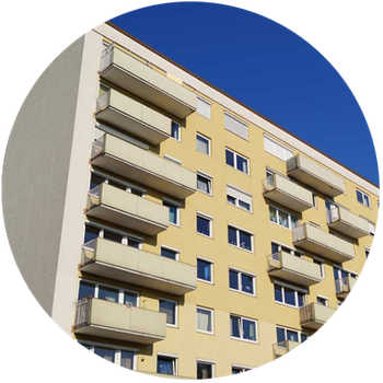 Ein Wohnhaus
